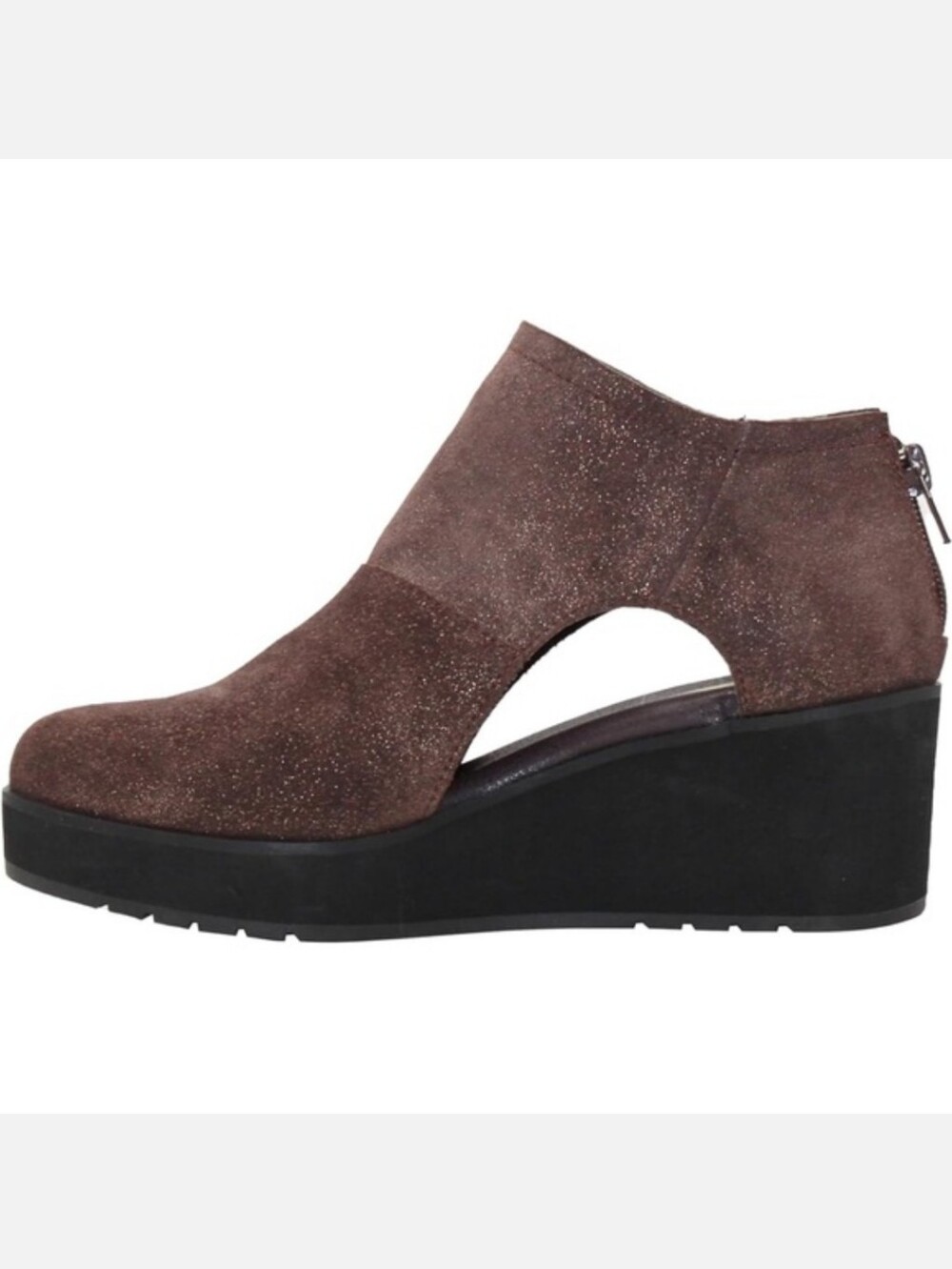 Volatile Brown Taupe Shimmer Bianca Booties Size 8